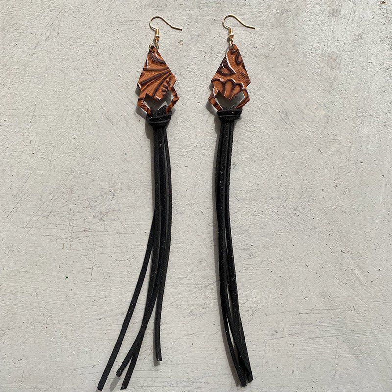 Wholesale 3pcs Leather Western Style Earrings