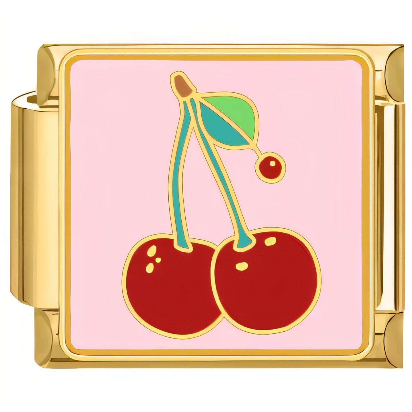 Wholesale  Italian Charm Bracelet 9mm DIY Golden Fruit  Creative Stainless Steel Composable Bracelet