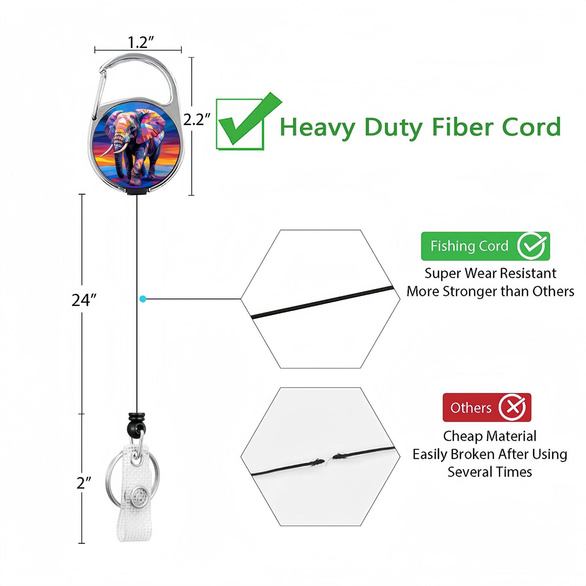 Wholesale Floral Alloy  Retractable Rotating Badge Keychain