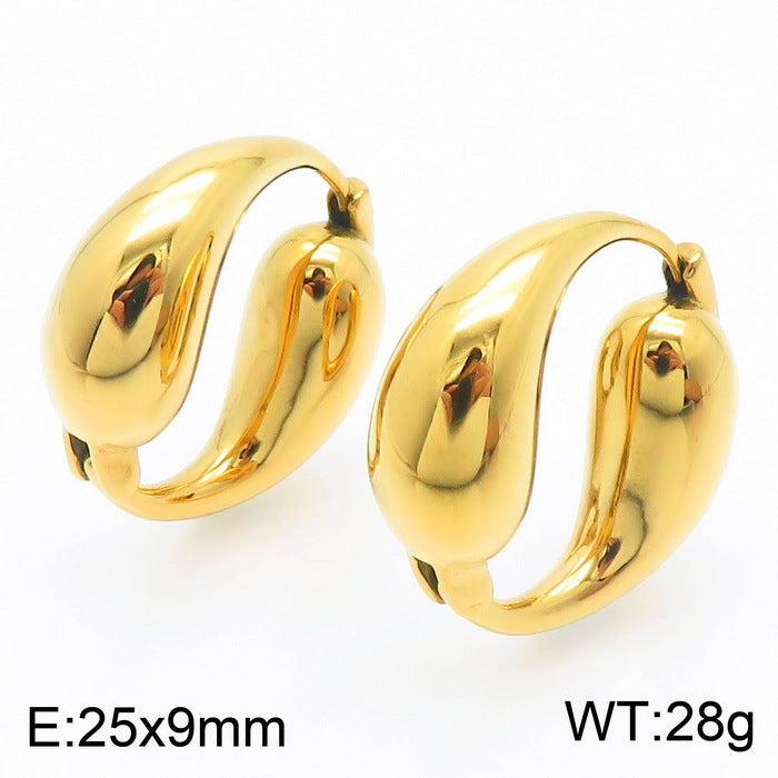 Wholesale Titanium Steel Earrings O-ring Earrings ACC-ES-RuiMasi001