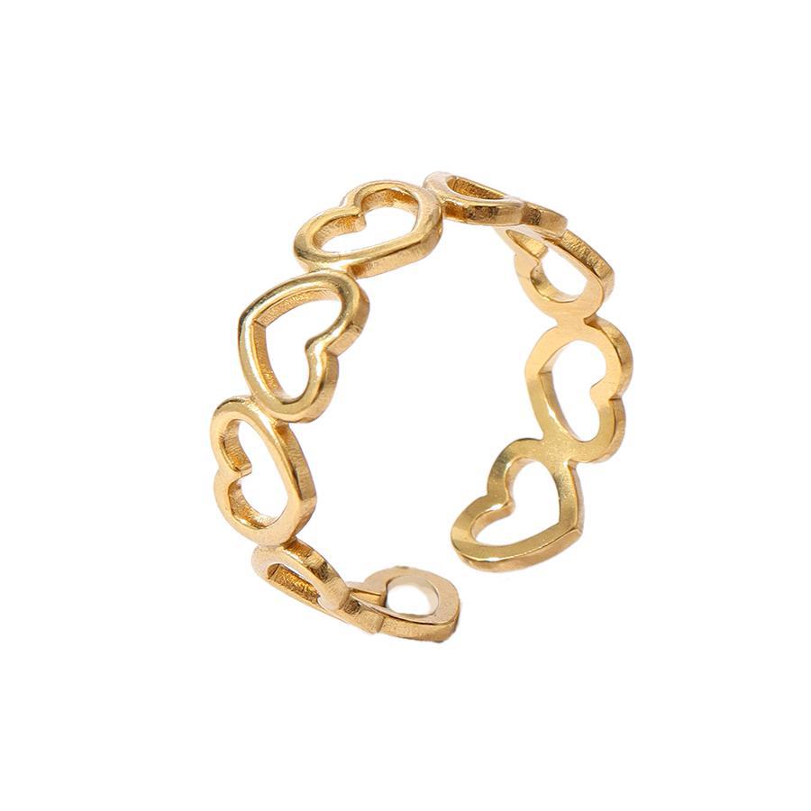 Wholesale Stainless Steel Ring Snake Love 18k Gold Plated Rings ACC-RS-MuC004