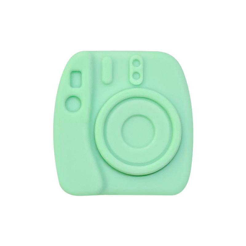 Wholesale 10pcs Solid Color Simulation Camera Beads Irregular Silicone Loose Beads DIY Accessories Focal Beads ACC-BDS-WDX224