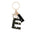 Wholesale  black resin keychain 26 English letter pendant keychain