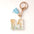 Wholesale Blue Gold Tassel 26 English Letters Gold Keychains