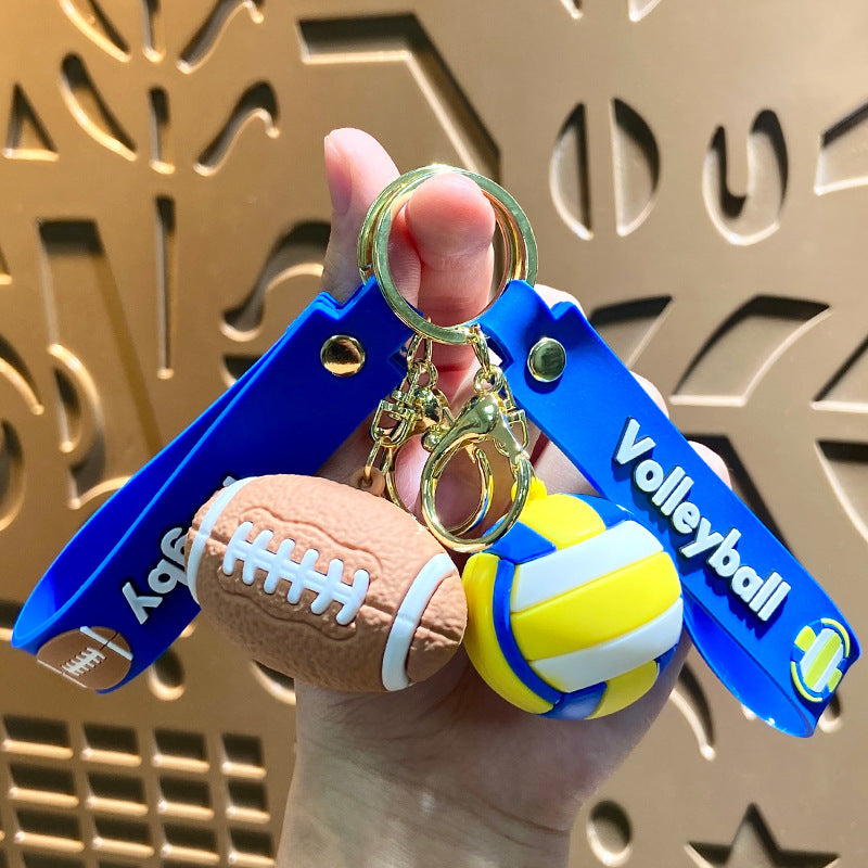 Wholesale Basketball PVC Soft Keychains Cute Keychain ACC-KC-XJY005