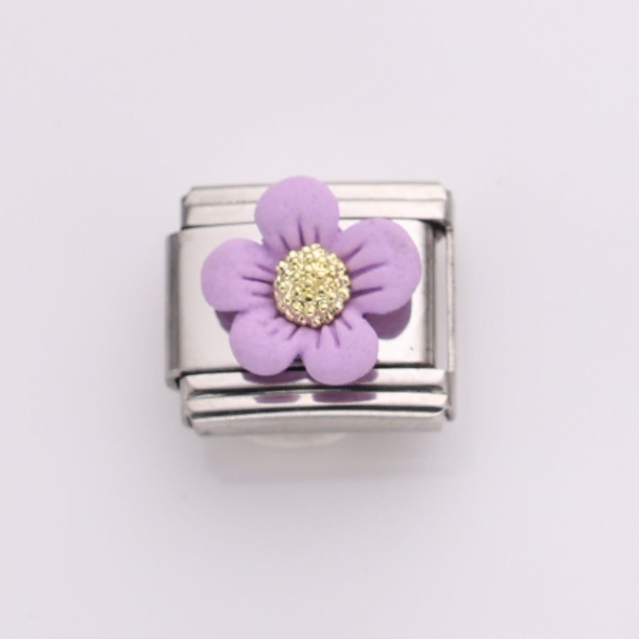 Bracelet de charme italien 10pcs 10 mm Bracelet composable en acier inoxydable 9 mm