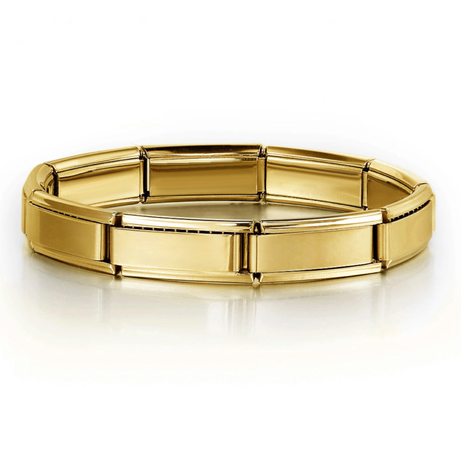 Wholesale Italian Charm Bracelet 9mm DIY Splicing Removable  Stainless Steel Composable Bracelet