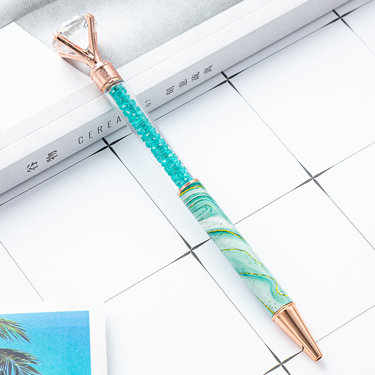 Wholesale Metal Rotating Marble Ballpoint Pen