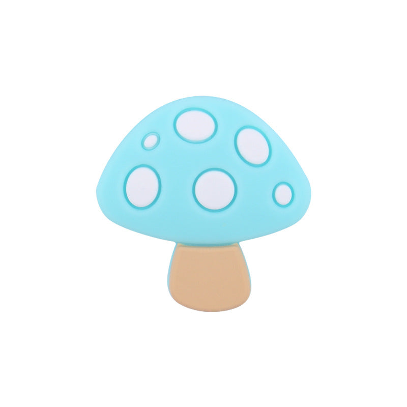 Wholesale 10pcs DIY Cartoon Silicone Mushroom Focal Beads ACC-BDS-GuangTian092