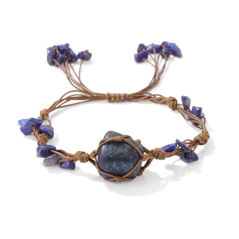 Wholesale Handmade Crystal Bracelet Amethyst Tiger Eye Gemstone Jewelry Accessory