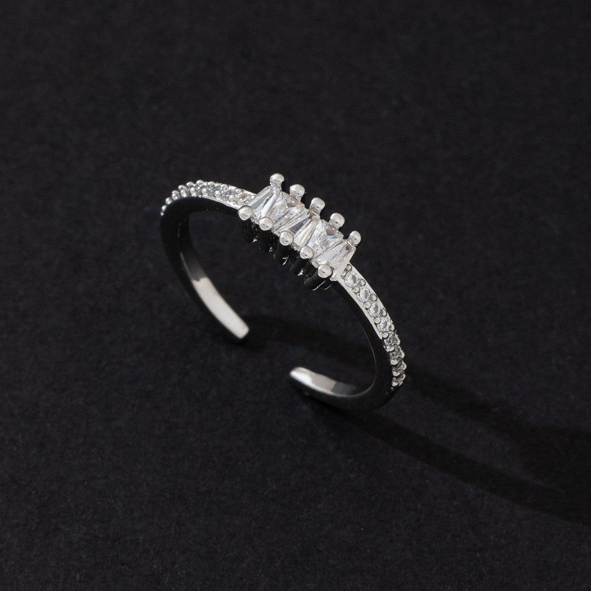 Wholesale Cold Style Vintage Cross Hollow Zircon Open Ring Chic Fashion Accessory For Everyday Wear