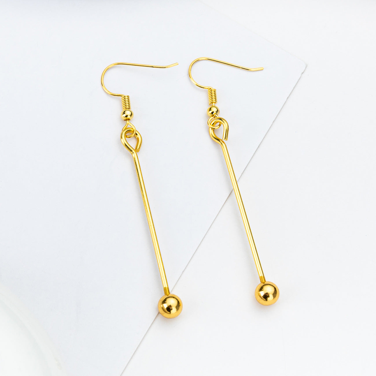 Wholesale DIY Beaded  Metal Earrings