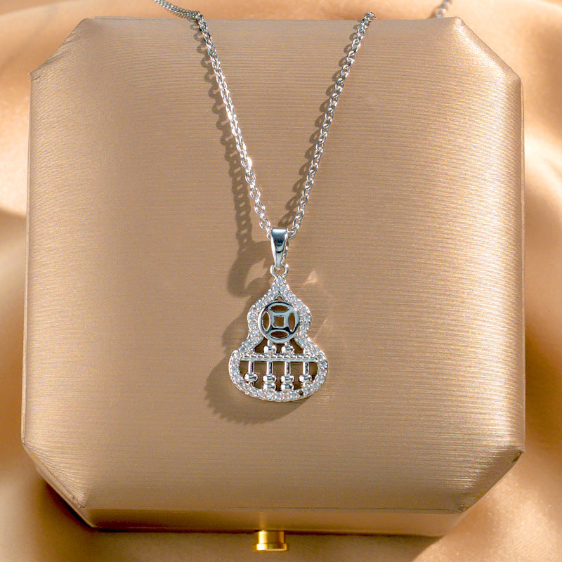 Wholesale Titanium Steel Zircon Clavicle Chain Necklace Korean Style Jewelry Accessory