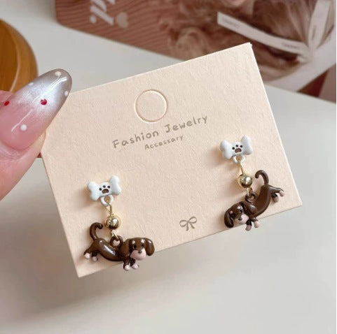 Wholesale Electroplated Alloy Cute Animal Earrings - Fashion Jewelry Accessory for Gift or Resale