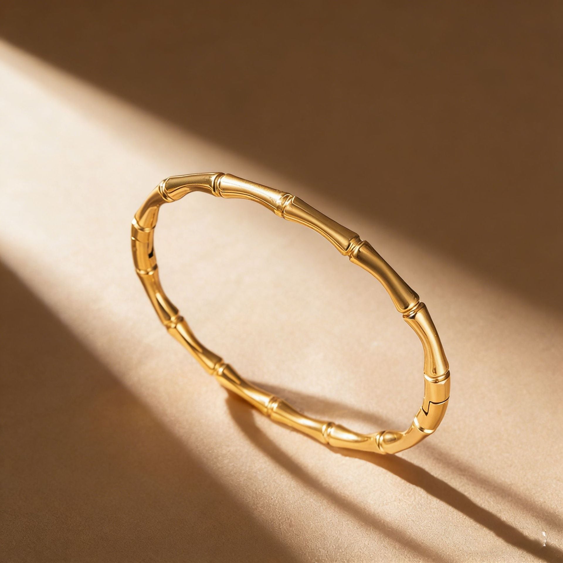 Wholesale Stainless Steel Plated Creative Geometric Bamboo Knot Bracelet