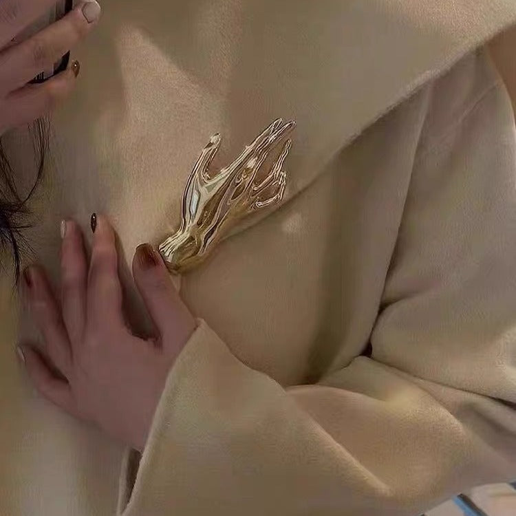 Wholesale  double palm brooch fashionable brooch