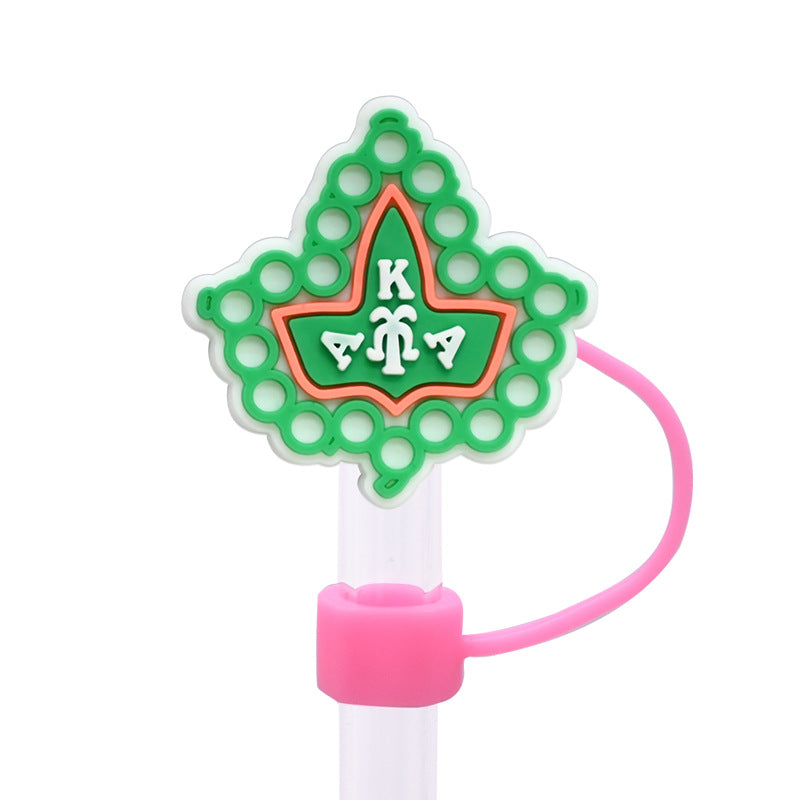 Wholesale Random 100pcs Pink Series Straw Cover 10MM Straw Tube Cap