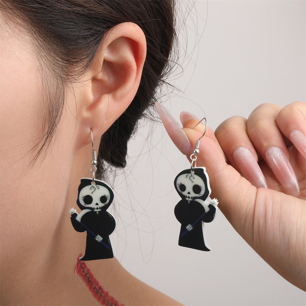Wholesale  Alloy Pumpkin  Cat Ghost Earrings