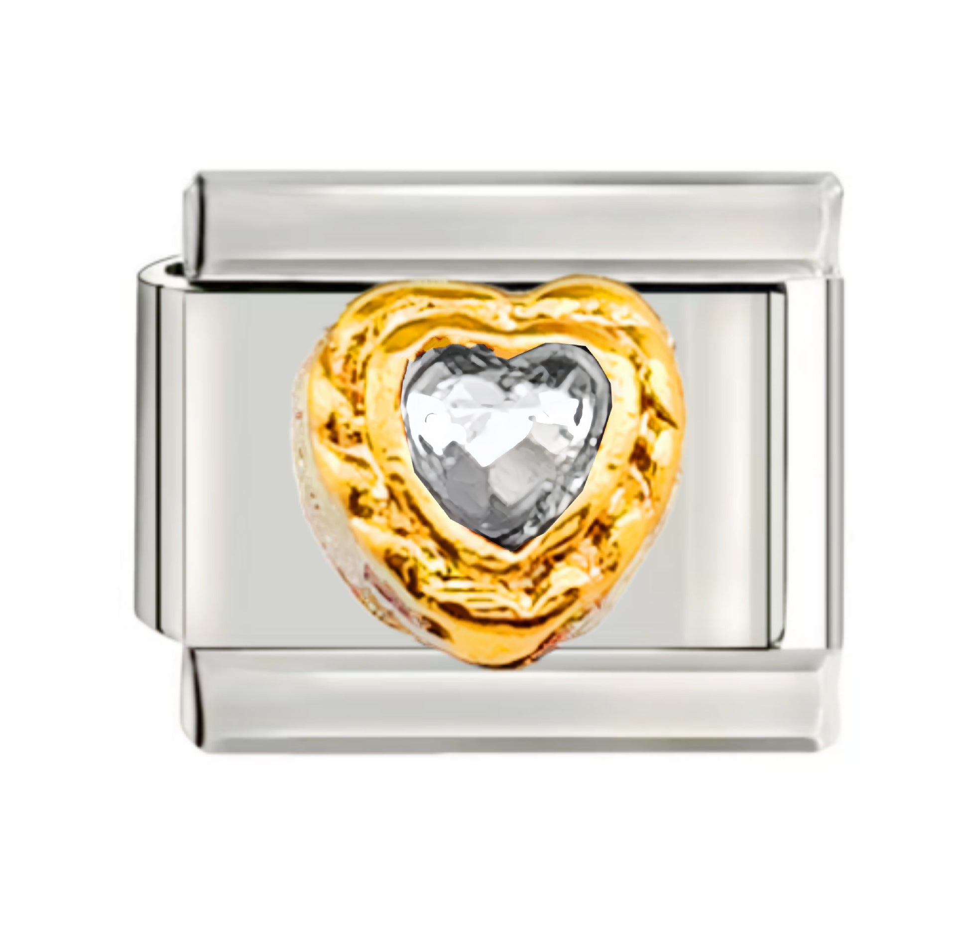 Wholesale  Italian Charm Starter Bracelets DIY square Single Section Creative Stainless Steel Composable Bracelet