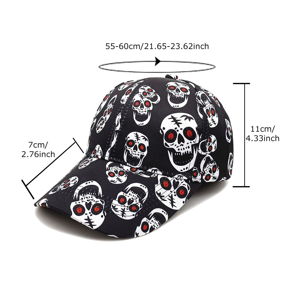 Wholesale Red-eyed skull  street hip-hop sun hat