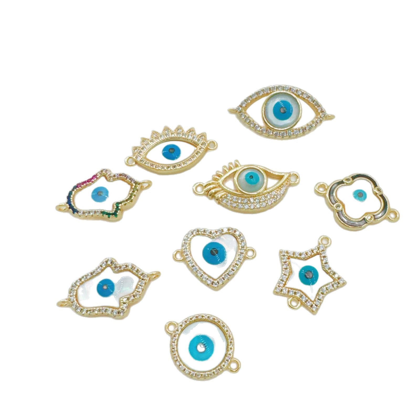 Wholesale Vintage Evil Eye Bracelet Gold Plated Copper Fashion Jewelry Gift for Women