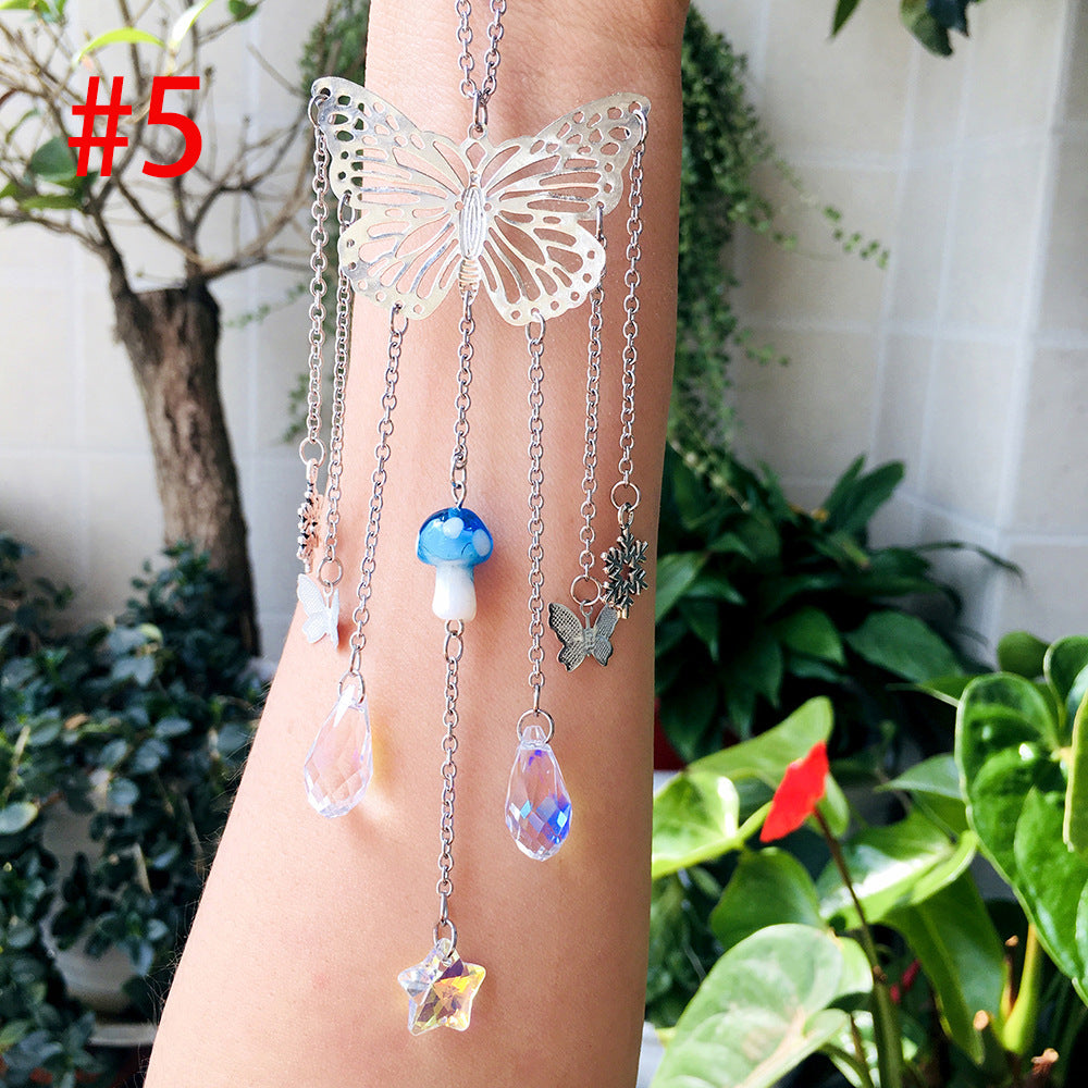 Wholesale Butterfly Crystal Prism Ball Sun Catcher Wind Chime ACC-WS-RongGuan004