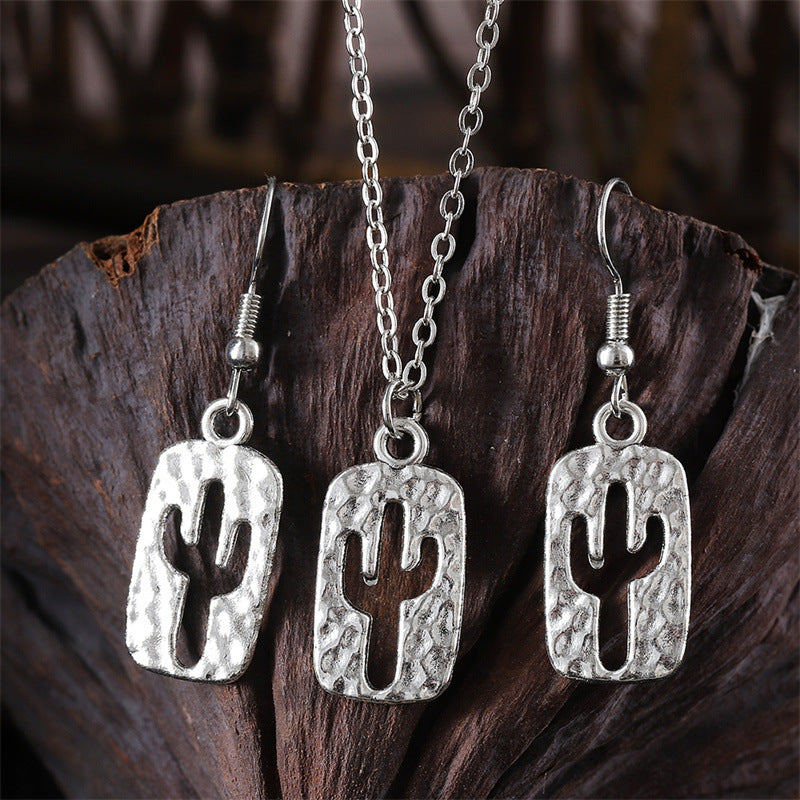 Wholesale  Western Cool Punk Denim Style Necklace