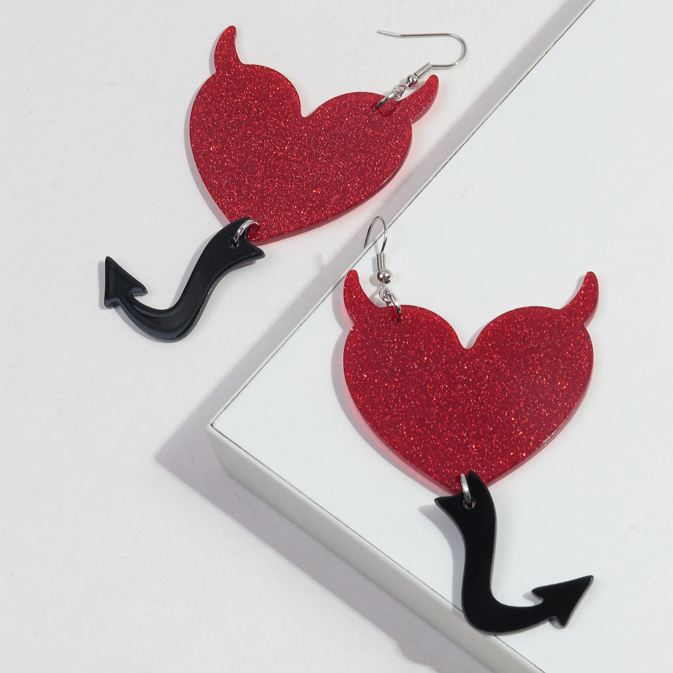 Wholesale  Valentine's Day Love Pendant Acrylic  Earrings