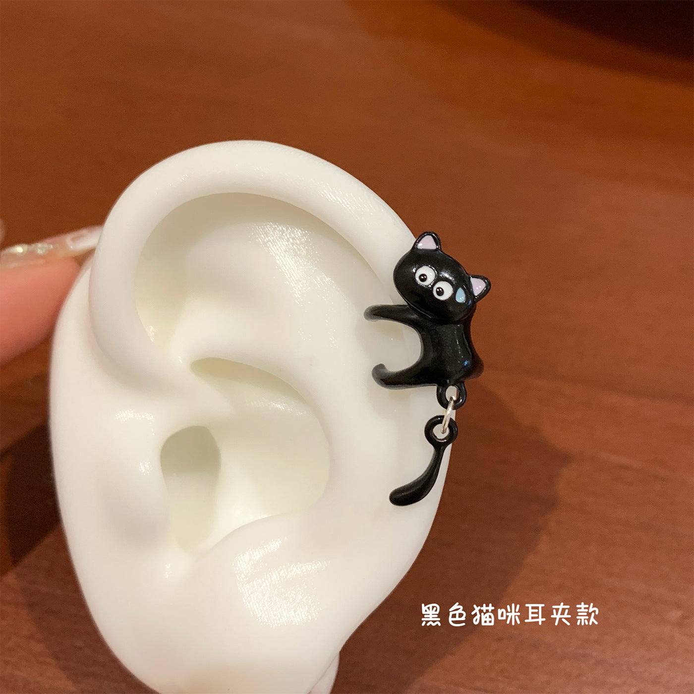 Wholesale Cartoon Heart Cat Ear Clip with Oil Dripping,  Fashion Accessory for Girls