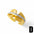Wholesale two-color love gold-plated irregular open ring