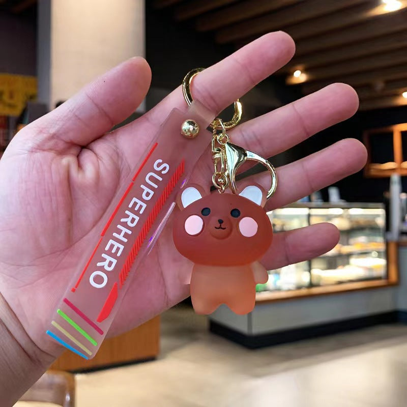 Wholesale Crystal Series Blush Animal Keychain