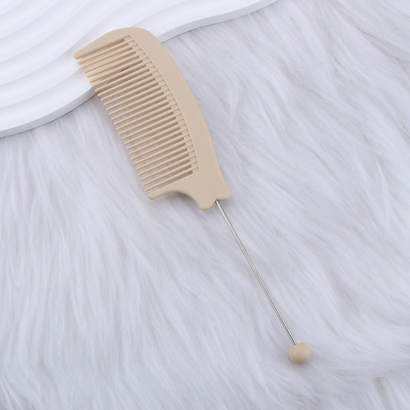 Wholesale DIY Beadable Comb,  Plastic Pointed-Tail Comb,  Home/ Salon Style Curved Comb,  Fine-Tooth Hair Smoothing Comb,  Hair Styling Tool