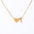 Wholesale light luxury love 18K gold stainless steel 26 letters necklace