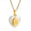 Wholesale 18K gold heart shell titanium steel pendant necklaces