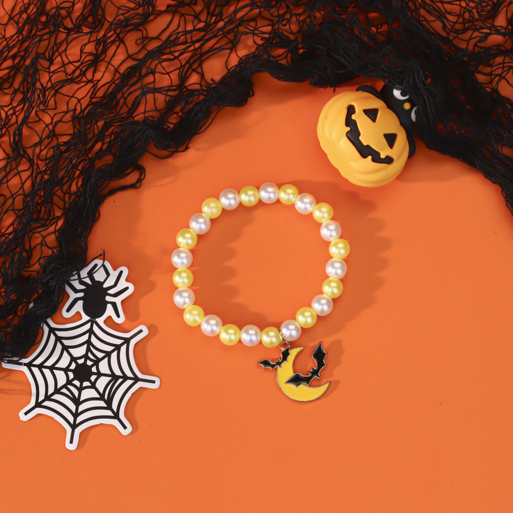 Wholesale  Ghost Pumpkin Bat Elastic Bracelet