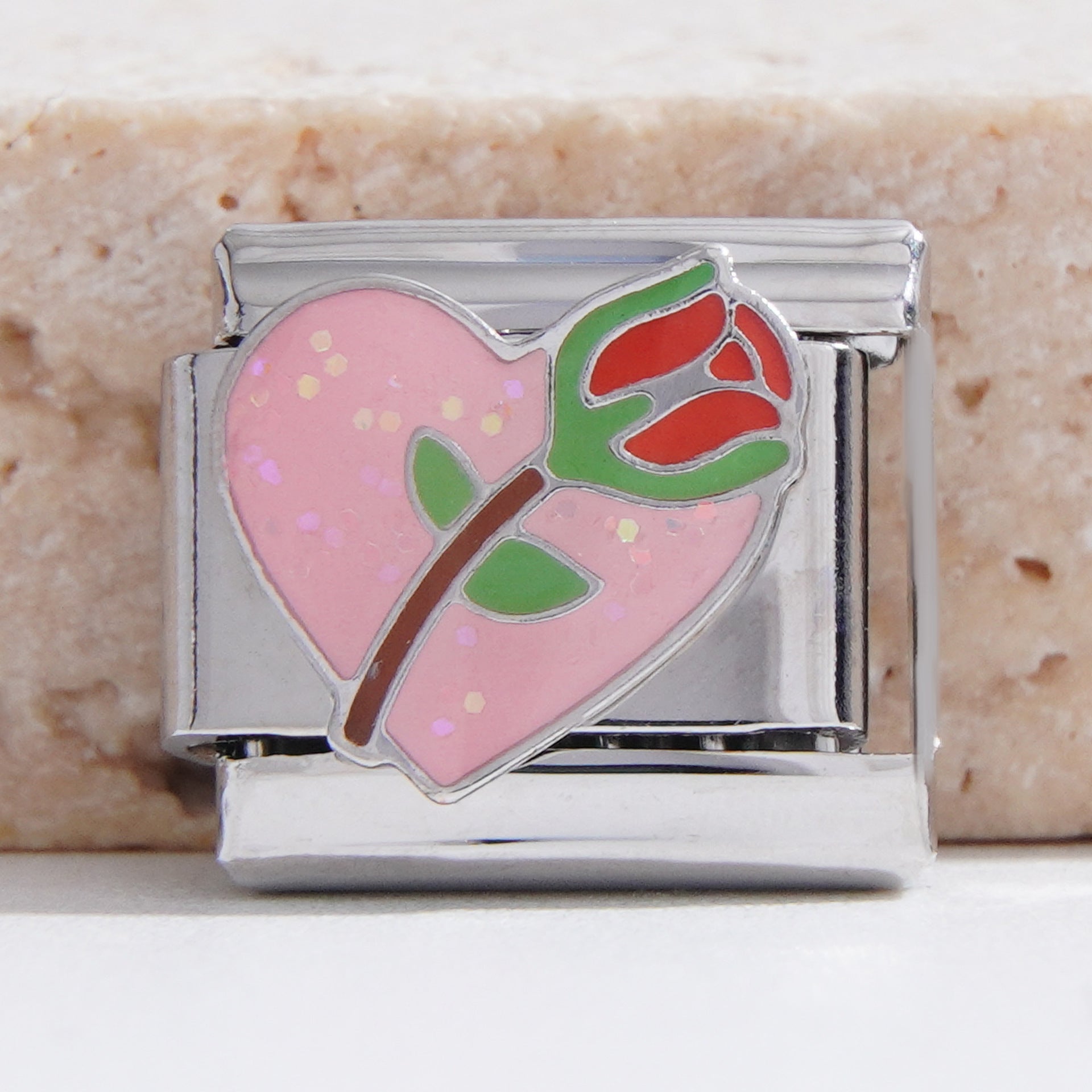 Wholesale Italian Charm Bracelet 9mm DIY Splicing Colored Oil Drop Stainless Steel Composable Bracelet