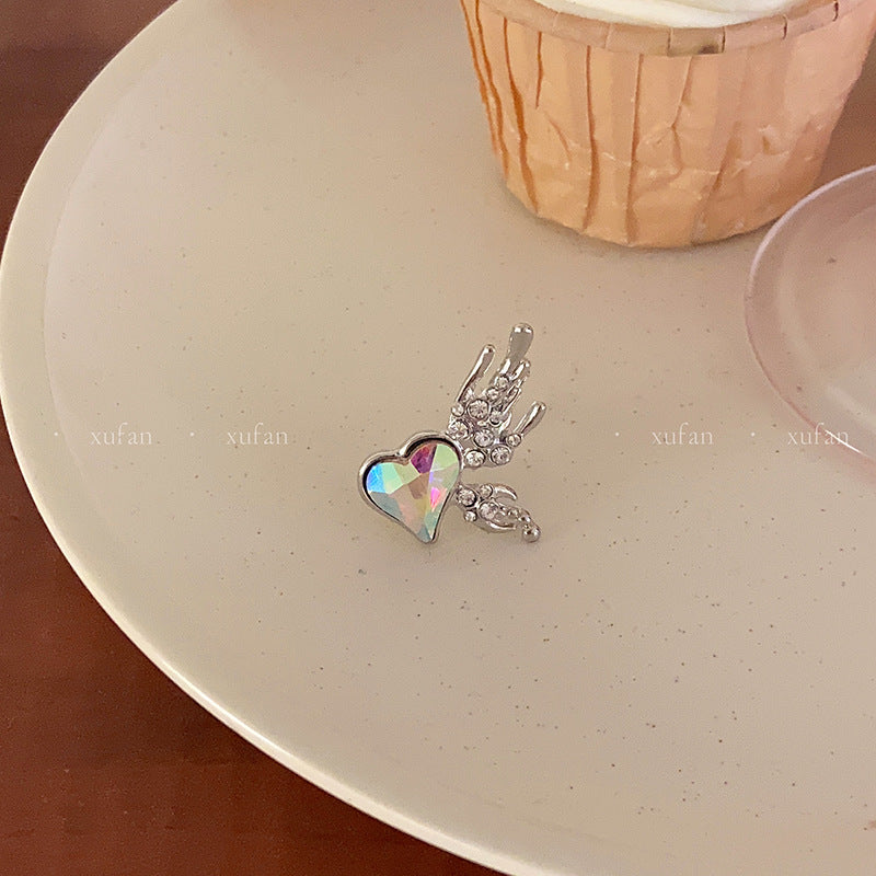 Wholesale Colorful Love Wings Ear Clips Without Ear Holes Earrings