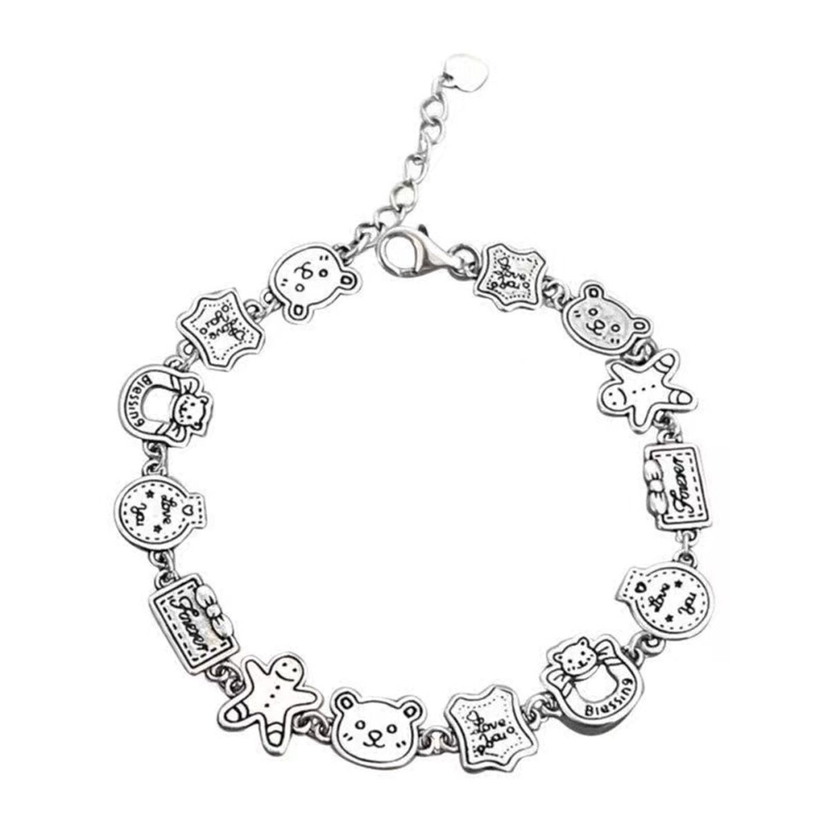 Wholesale Gingerbread Man Bear Vintage Bracelet