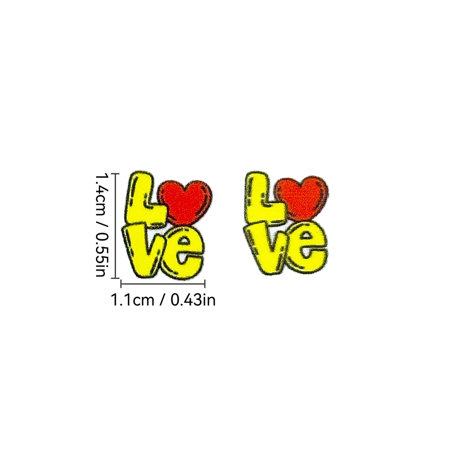 Wholesale Wooden Love Heart Cartoon Cupid Romantic Valentine's Day Earrings