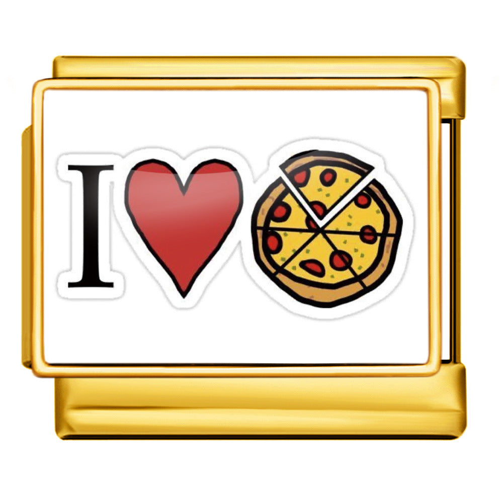 Wholesale Italian Charm Bracelet 9mm DIY  image style English landmark Creative Stainless Steel Composable Bracelet