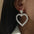 Wholesale Independence Day Exaggerated Long Tassel Love Earrings