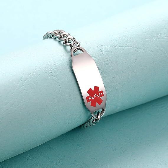 Wholesale stainless steel medical alert bracelet