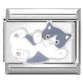 Wholesale Italian Charm Bracelet 9mm DIY Splicing Removable Color Cat Stainless Steel Composable Bracelet