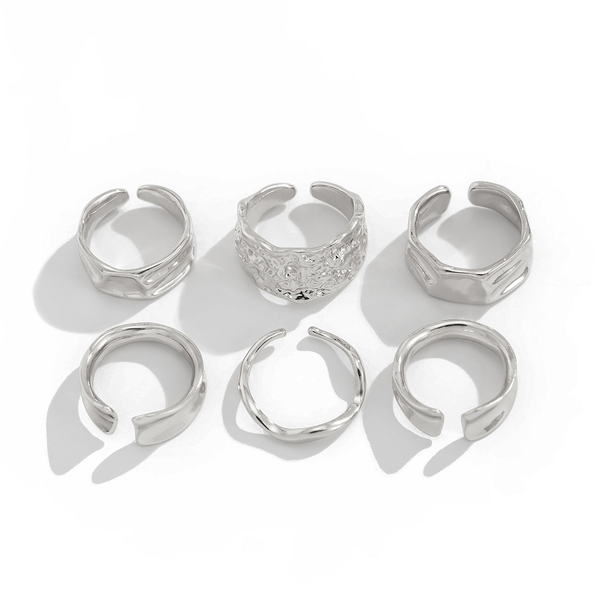 Wholesale Holiday style irregular starfish alloy opening ring set