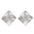Wholesale Titanium steel pleated geometric  irregular round square lovely earrings