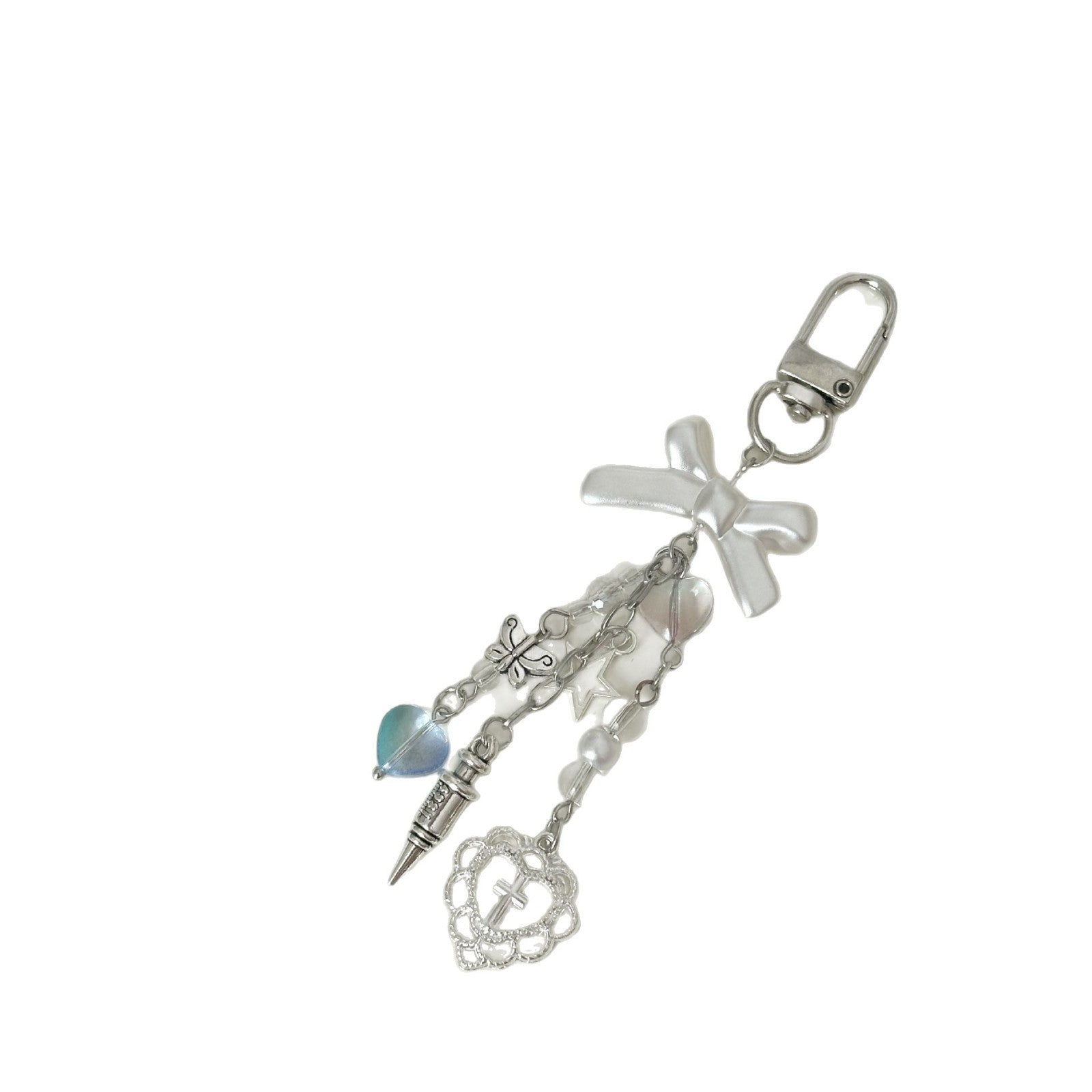 Wholesale Plastic Love Bow Keychain