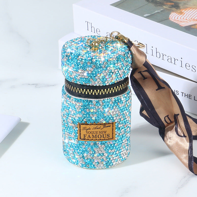 Wholesale Love Heart Diamond Coin Purse Keychains ACC-KC-RuiJie001