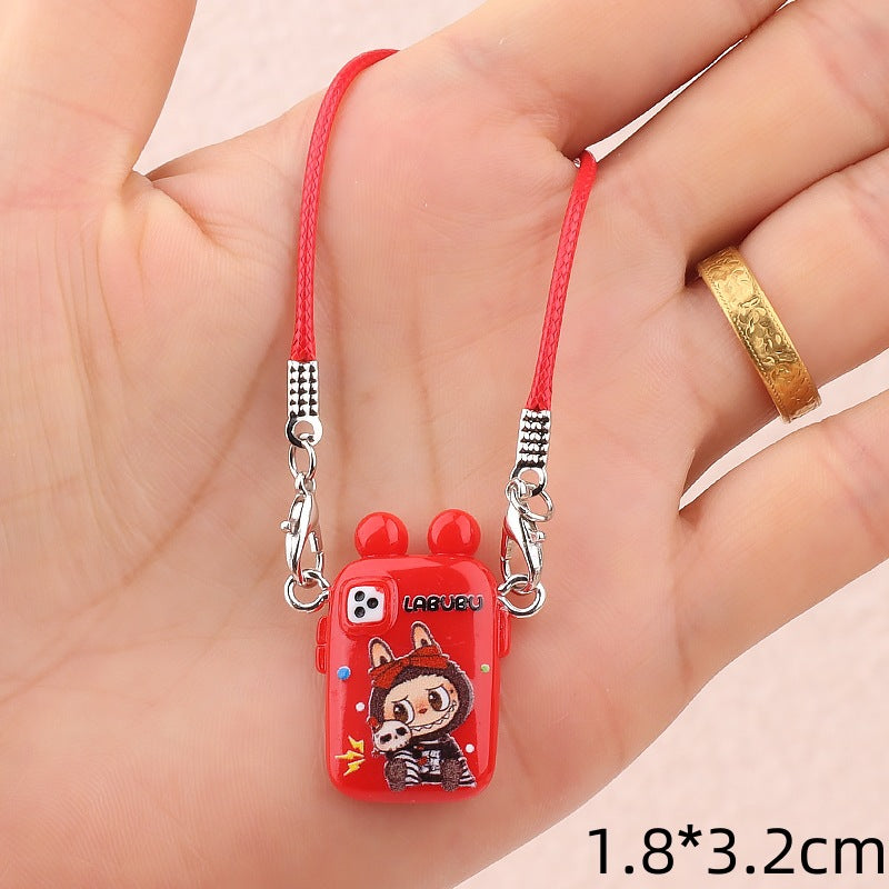 Wholesale Cute cartoon mini phone case doll accessories