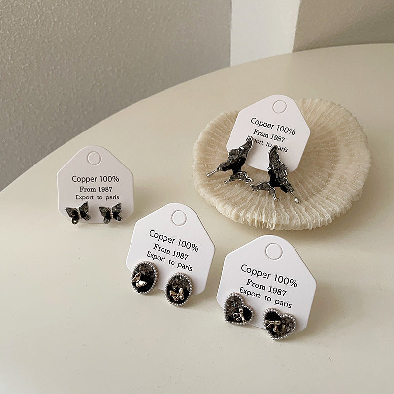 Wholesale gradient butterfly earrings