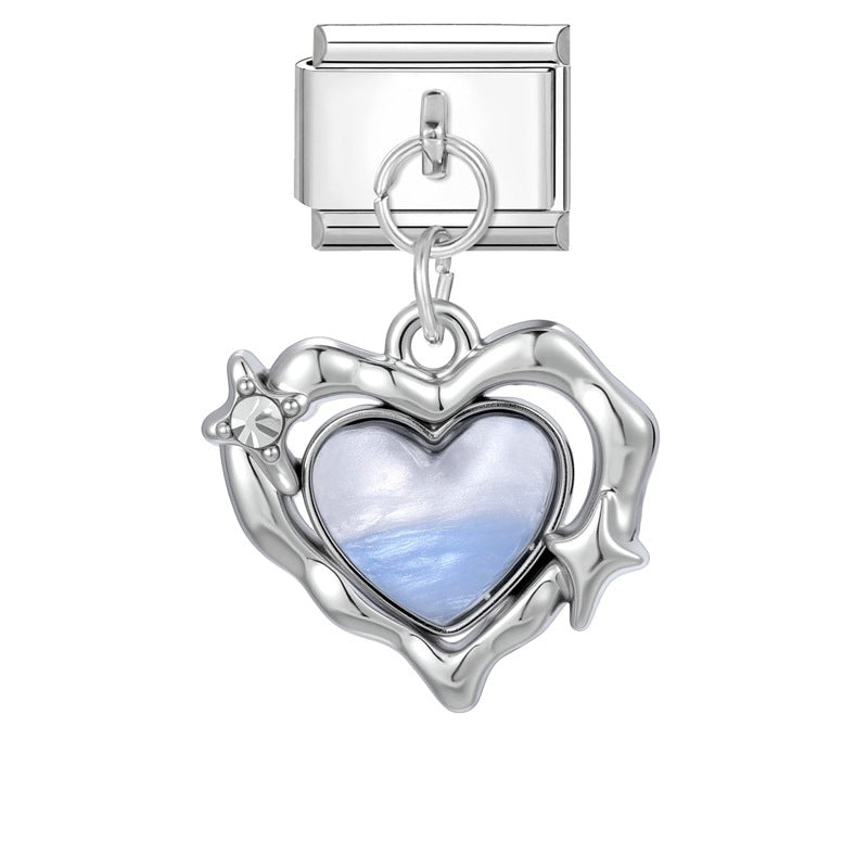 Wholesale Italian Charm Bracelet 9mm DIY Splicing Creative Pendant Stainless Steel Composable Bracelet